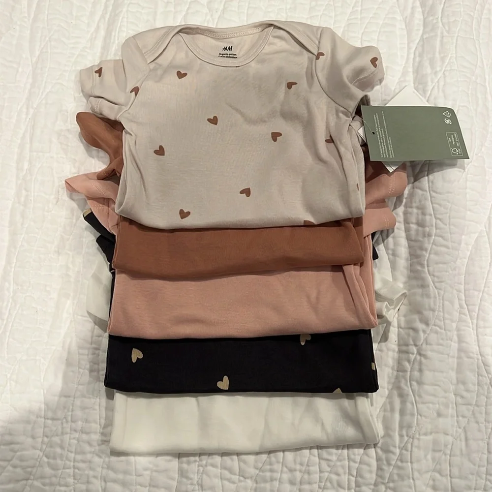 H&M 5-Pack Cotton Bodysuit
